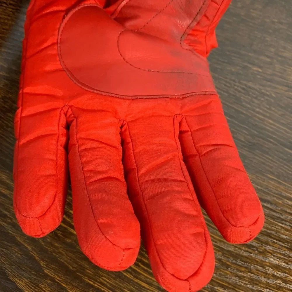 Vintage Montogery Wards Women's Thinsulate Winter Gloves Red S/M